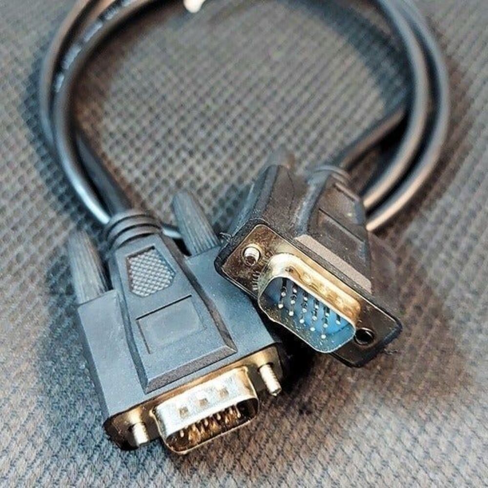 Monitor Video Cable 15 pin DB15 Three Rows Serial RS232 40 inches Male to Male